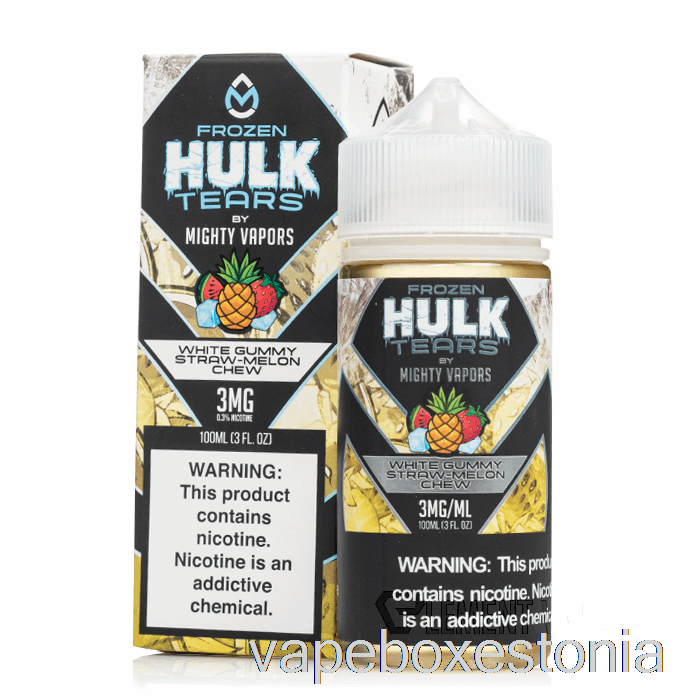 Vape Box Estonia Külmutatud Valge Kummitaoline õlgmeloni Närimine - Hulk Pisarad - 100ml 0mg